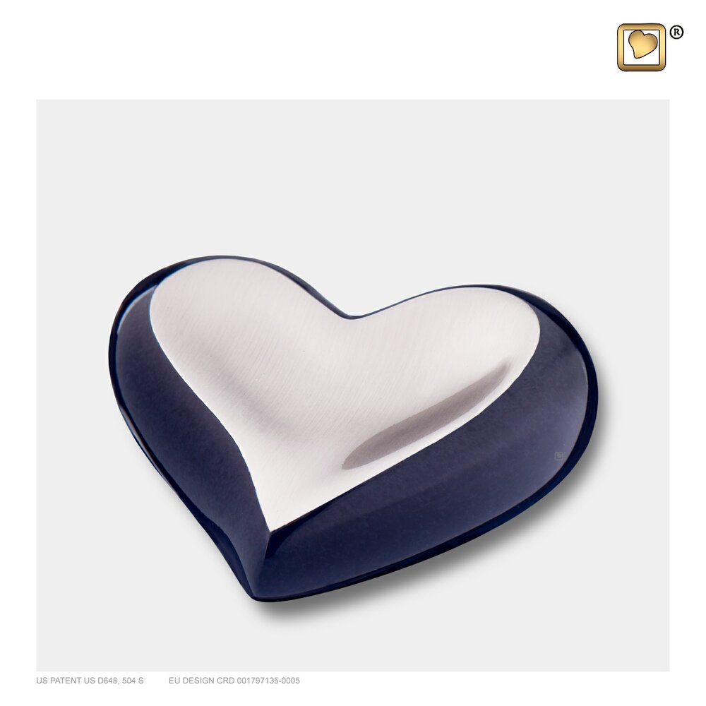 Brushed Pewter Midnight (Keepsake Heart)