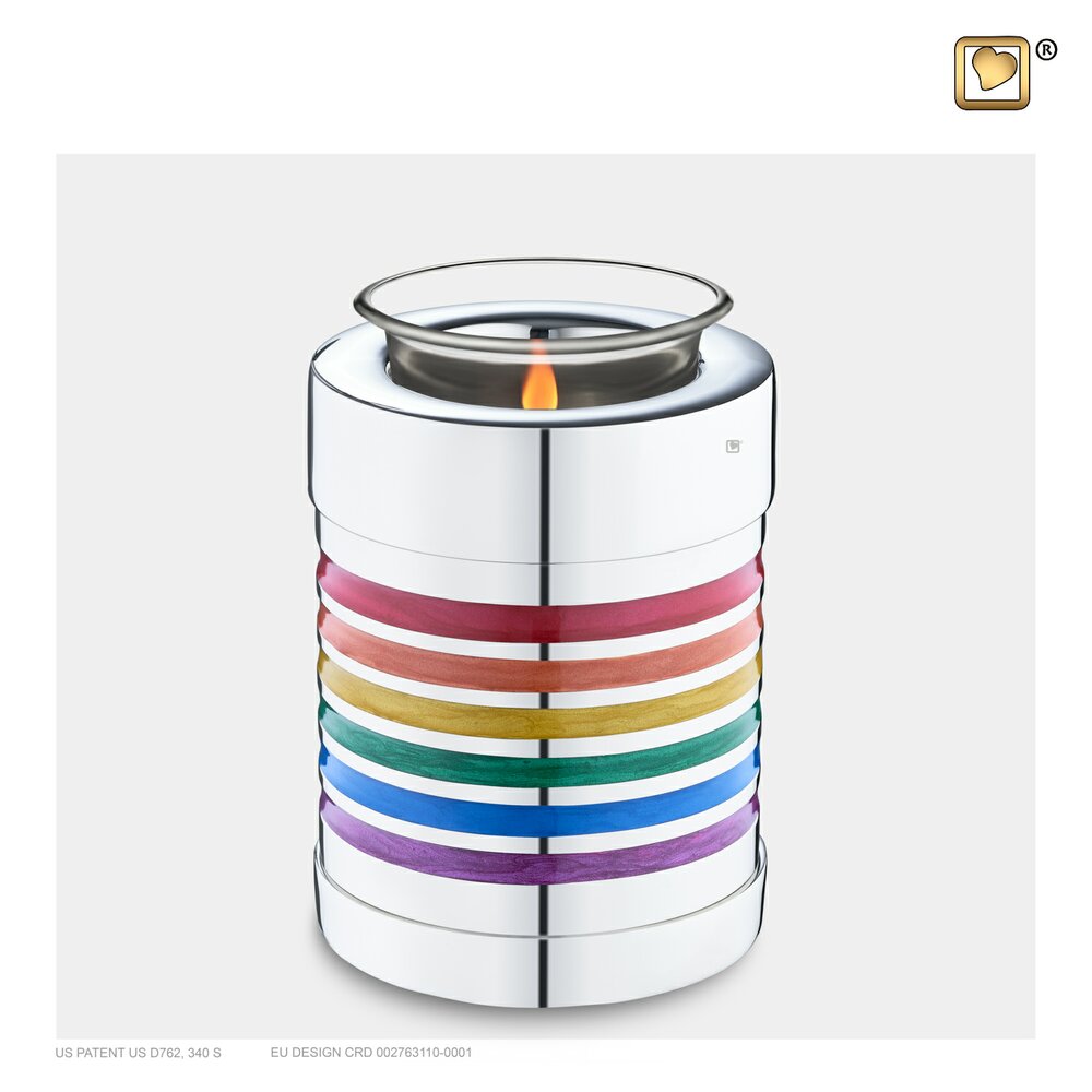 Pride Rainbow (Tealight Urn)